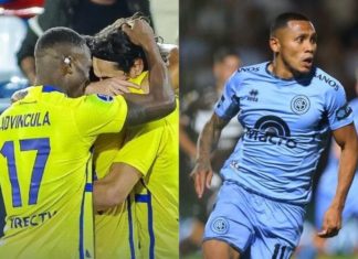Luis Advíncula y Bryan Reyna en Copa Sudamericana