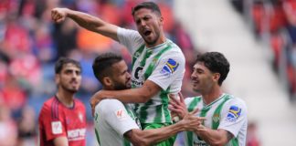 LaLiga: Betis domina y vence a Osasuna por 2-0.