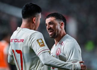 Ellos si sonríen. Jairo Concha y Gabriel Costa celebraron el triunfo frente a su exequipo.