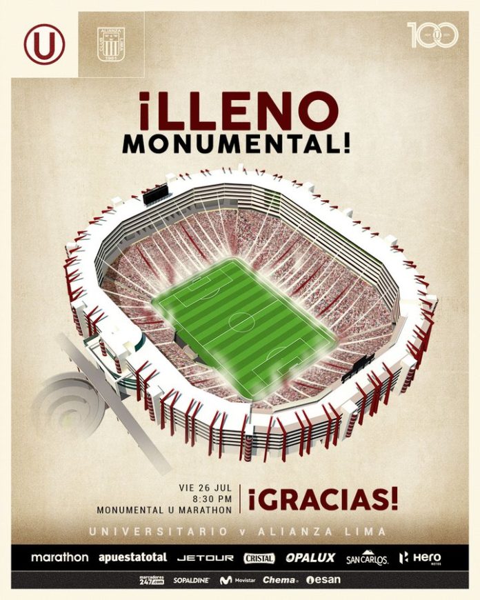 Estadio Monumental lleno para el clásico
