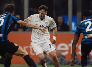 Napoli iguala con Inter y sigue siendo puntero