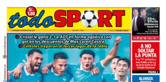 Portada Diario TodoSport (18/05/2025)