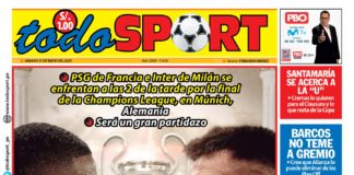 Portada Todo sport 31-05-25