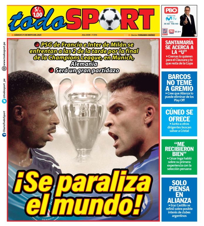 Portada Todo sport 31-05-25
