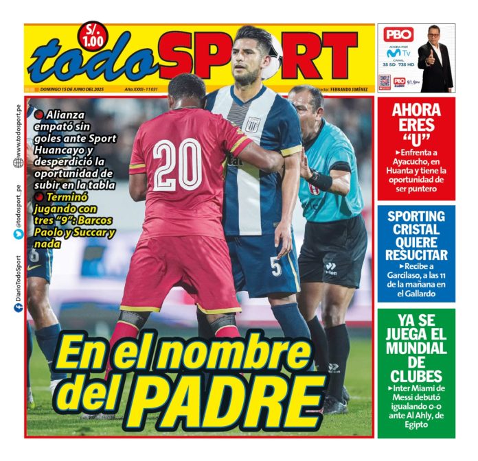 Portada Diario TodoSport (15/06/2025)