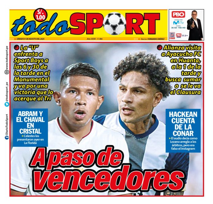 Portada Todosport 09-08-25