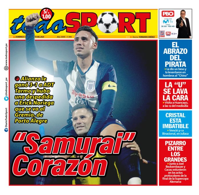 Portada Diario TodoSport (17/08/2025)