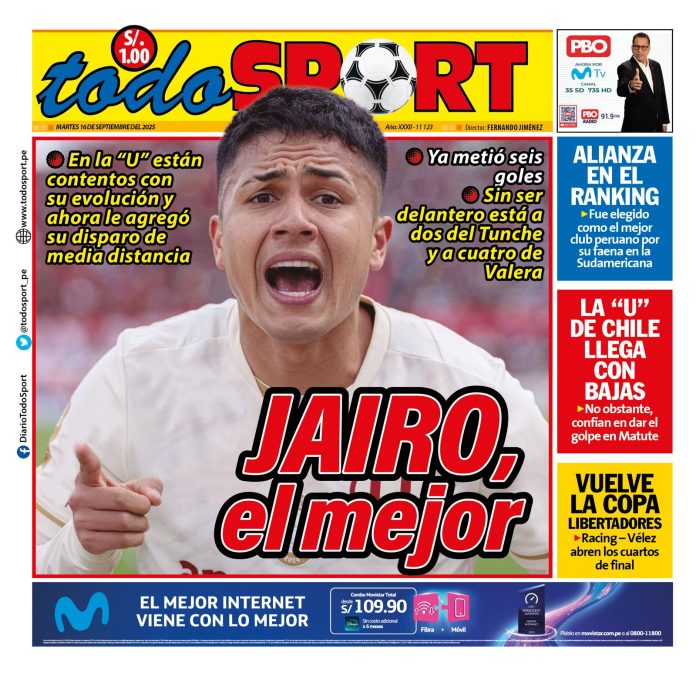 Portada Todosport 16-09-25