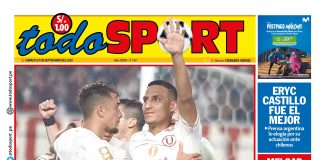 Portada diario todosport 27-09-25
