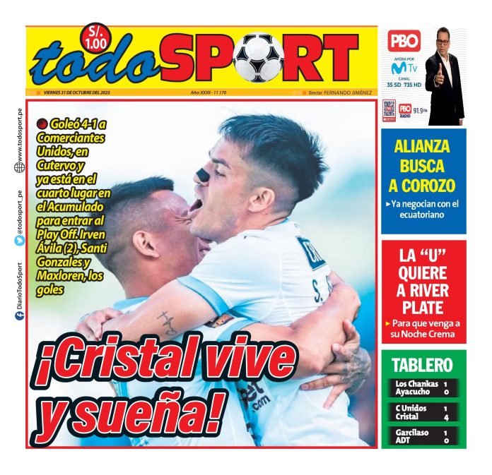 Portada Diario TodoSport (02/11/2025)
