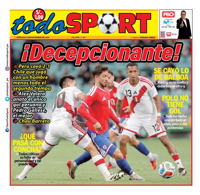 Portada Diario TodoSport (19/11/2025)