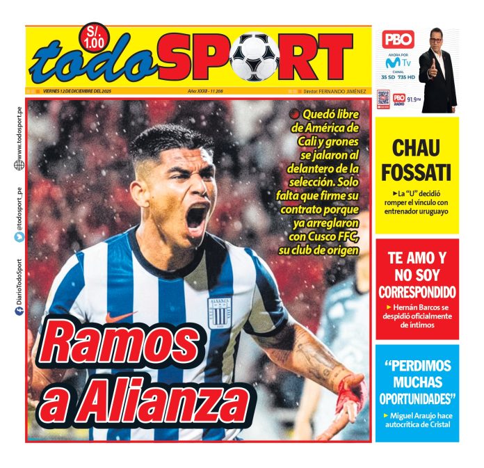 Portada Diario TodoSport (12/12/2025)