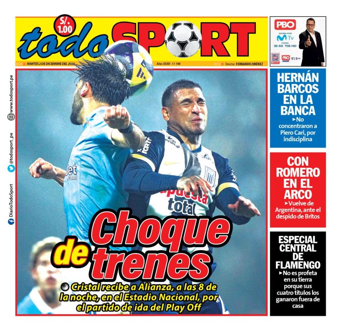 Portada Diario TodoSport (2/12/2025)