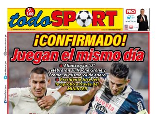 Portada Diario TodoSport (30/12/2025) Portada Diario TodoSport (30/12/2025)