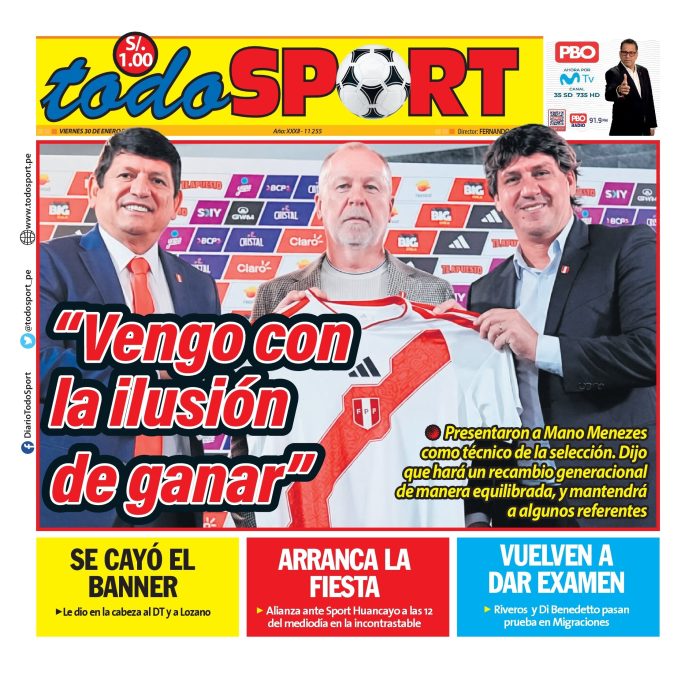 Portada Diario TodoSport (30/01/2026)