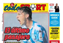 Portada Diario TodoSport (2/1/2026)