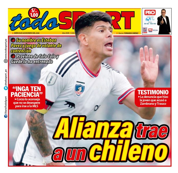 Portada Diario TodoSport (28/01/2026)