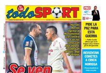 Portada Diario TodoSport (27/02/2026) Portada Diario TodoSport (27/02/2026)