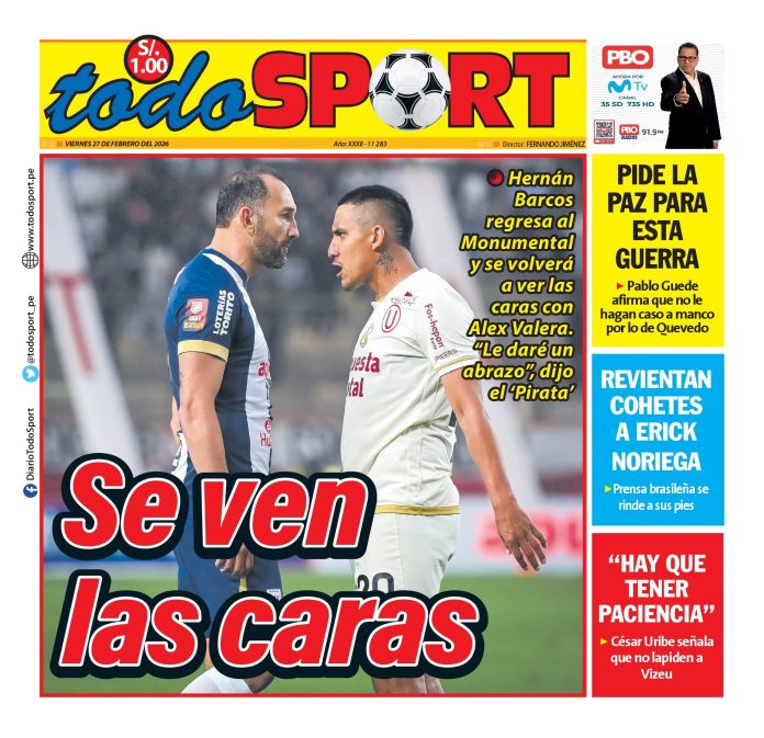 Portada Diario TodoSport (27/02/2026)