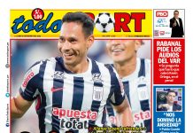 Portada Diario TodoSport (9/02/2026) Portada Diario TodoSport (9/02/2026)