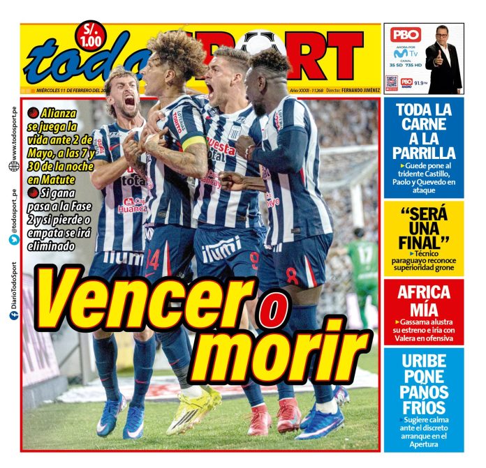 Portada Diario TodoSport (11/02/2026)
