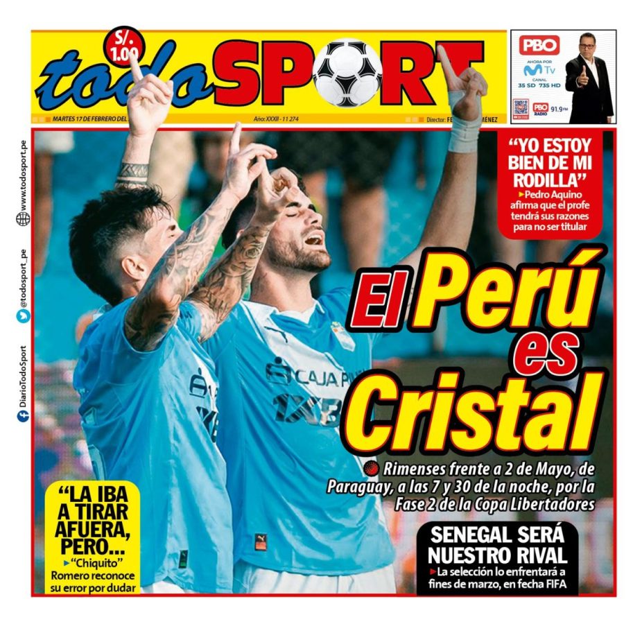 Portada Diario TodoSport (17/02/2026)