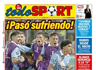 Portada Diario TodoSport (25/02/2026) Portada Diario TodoSport (25/02/2026)