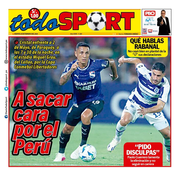 Portada Diario TodoSport (24/02/2026)