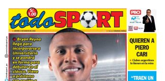 Portada Diario TodoSport (13/03/2026)