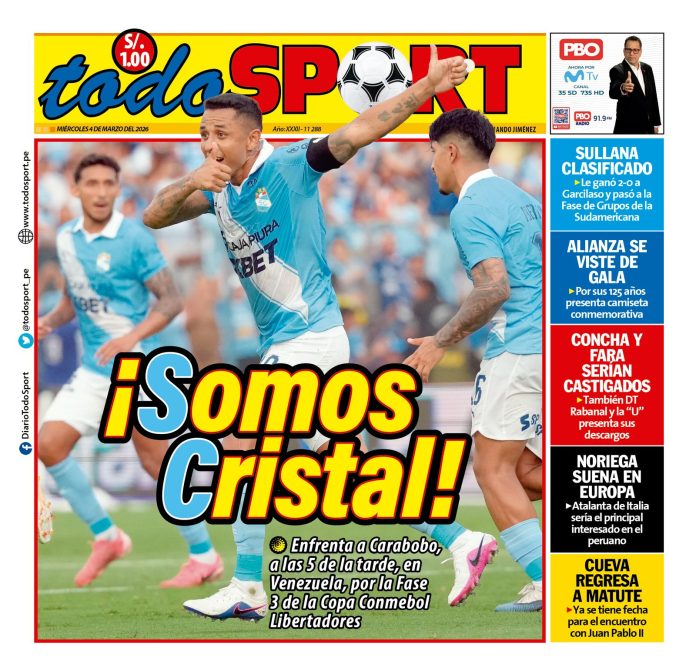 Portada Diario TodoSport (4/03/2026)
