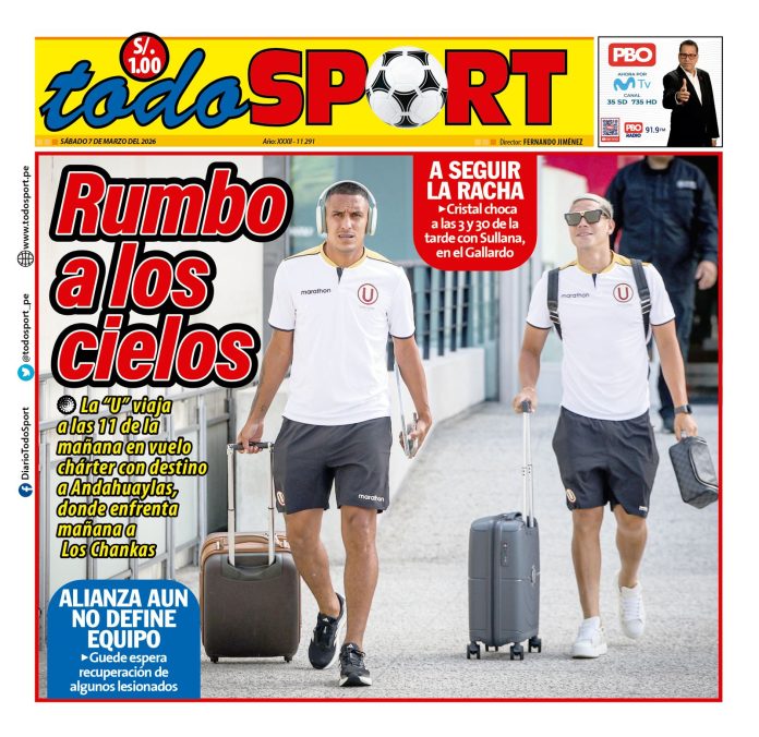 Portada Diario TodoSport (7/03/2026)