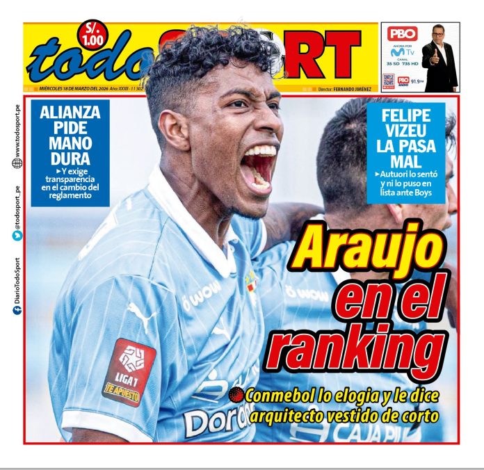 Portada Diario TodoSport (18/03/2026)