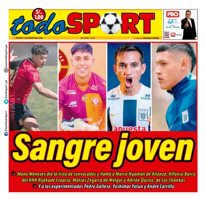 Portada Diario TodoSport (17/03/2026)