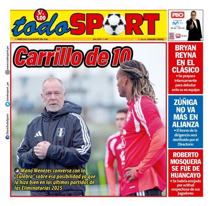 Portada Diario TodoSport (25/03/2026)