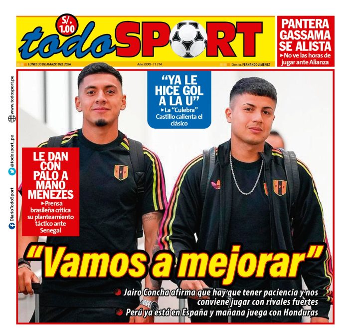 Portada Diario TodoSport (30/03/2026)