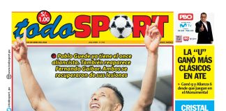 Portada Diario TodoSport (3/04/2026)