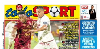 Portada Diario TodoSport (8/04/2026)