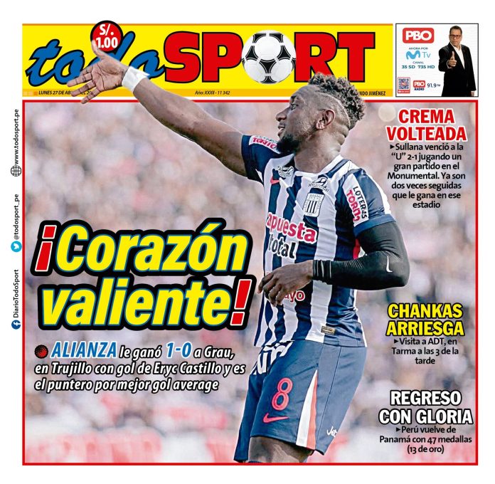 Portada Diario TodoSport (27/04/2026)