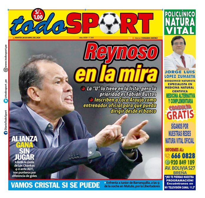 Portada Diario TodoSport (28/04/2026)