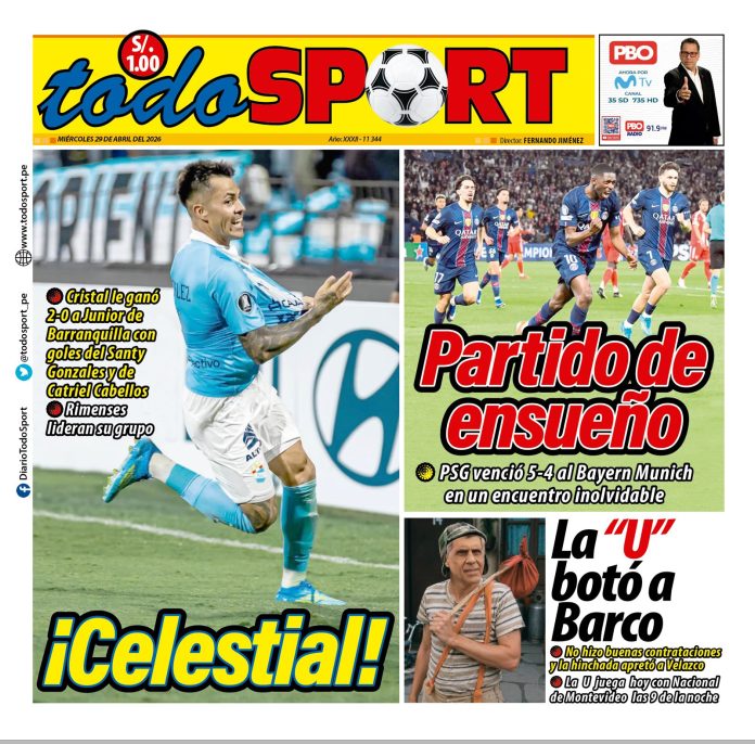 Portada Diario TodoSport (29/04/2026)