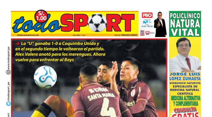 Portada Diario TodoSport (8/05/2026)
