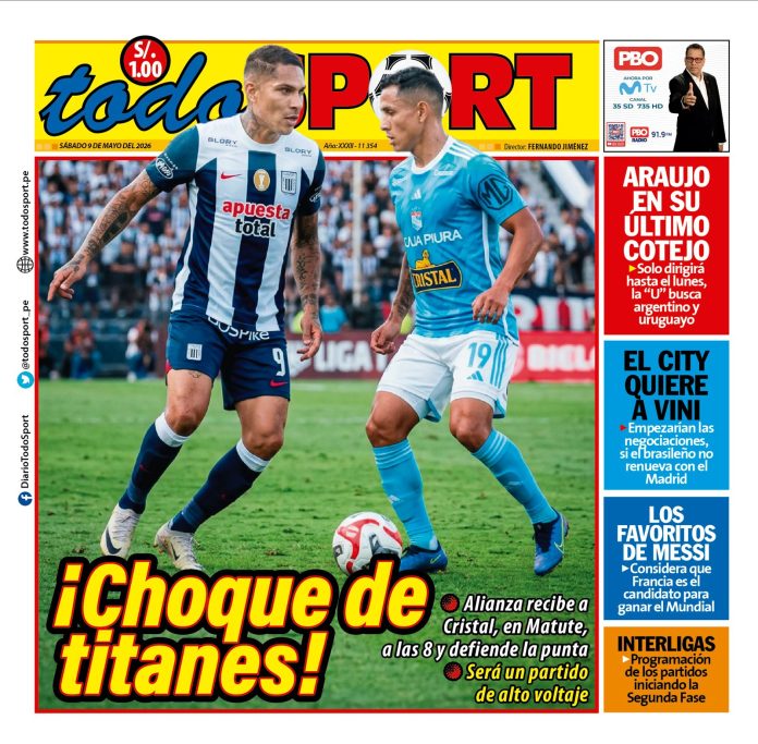 Portada Diario TodoSport (9/05/2026)