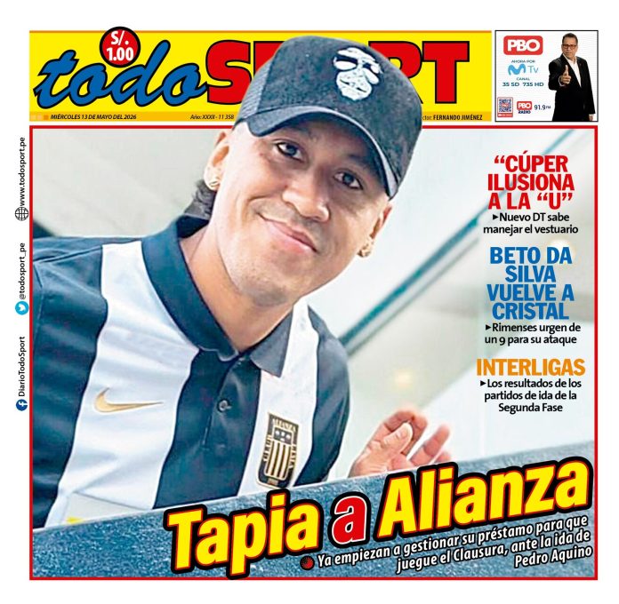 Portada Diario TodoSport (13/05/2026)
