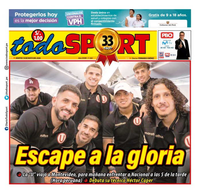 Portada Diario TodoSport (19/05/2026)