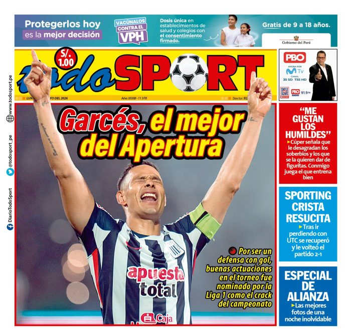 Portada Diario TodoSport (25/05/2026)