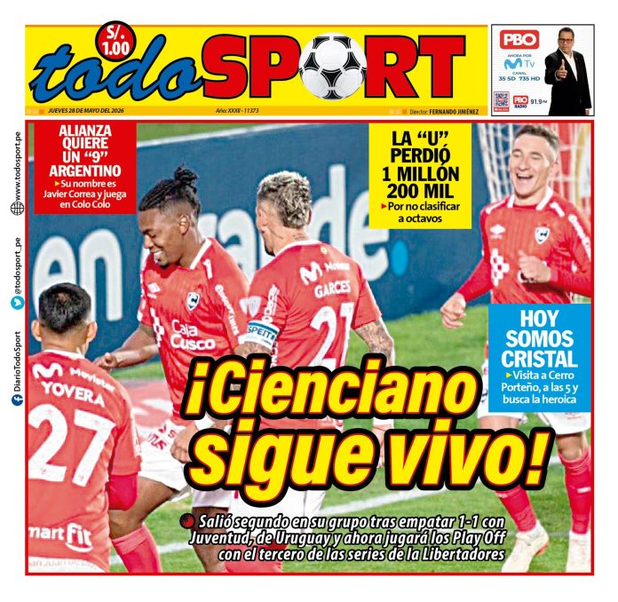 Portada Diario TodoSport (28/05/2026)