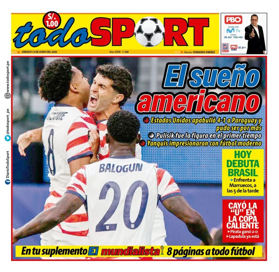 Portada Diario TodoSport (13/06/2026)