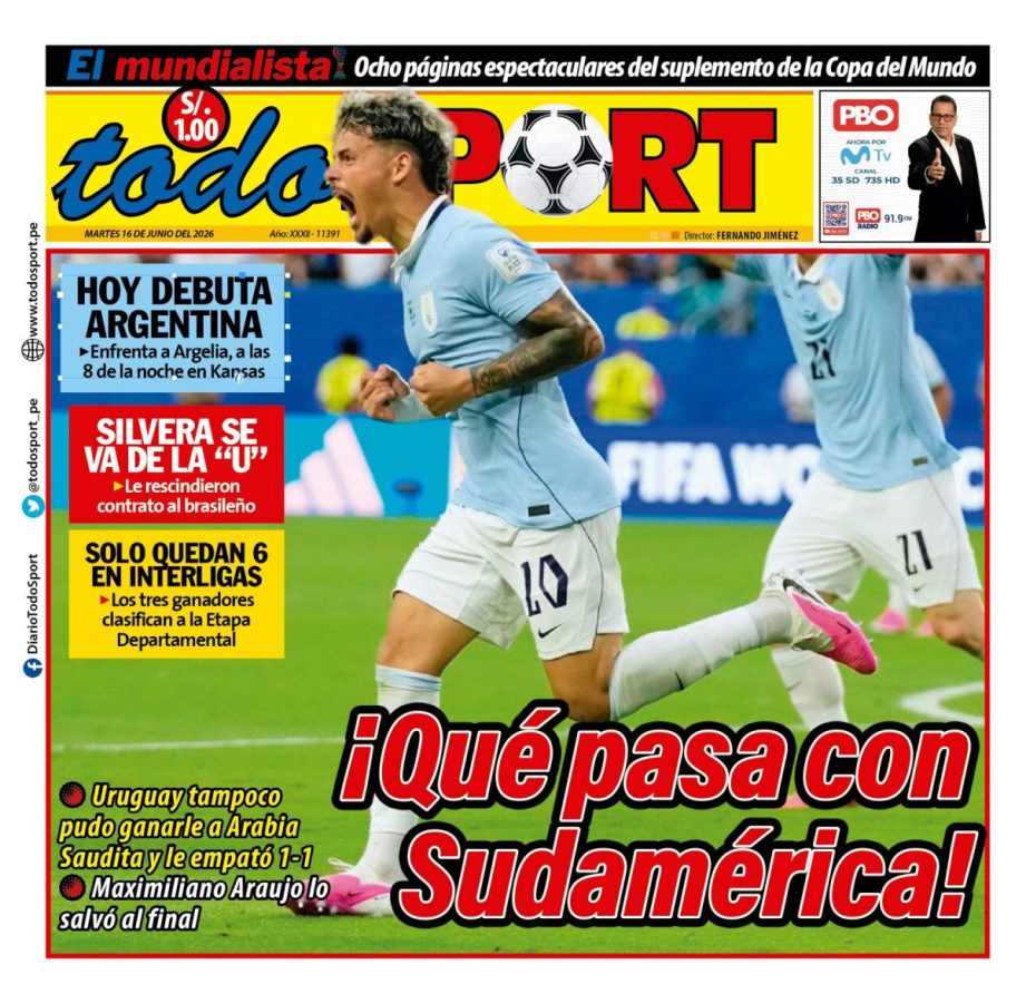 Portada Diario TodoSport (16/06/2026)