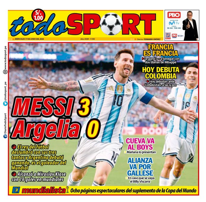 Portada Diario TodoSport (17/06/2026)