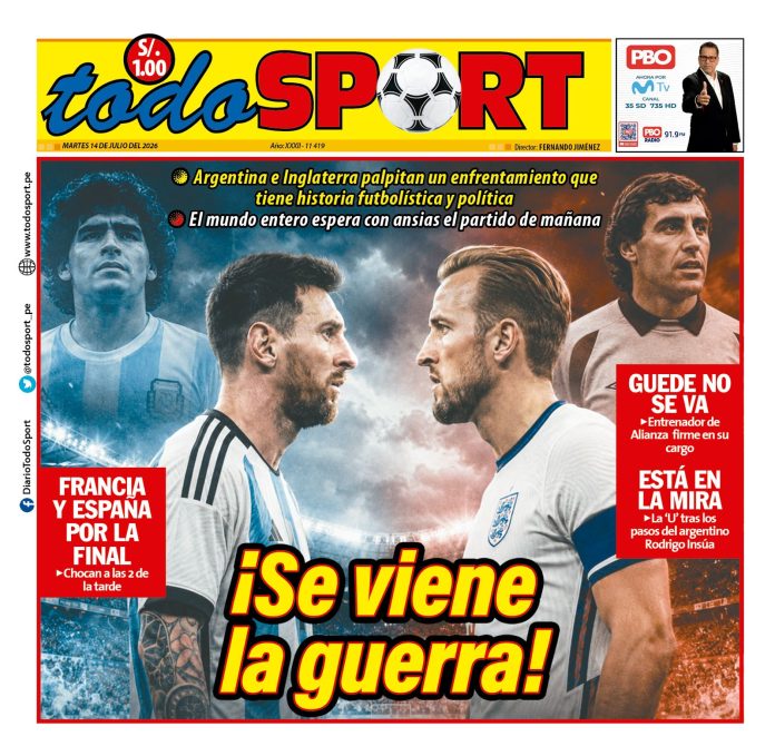 Portada Diario TodoSport (14/07/2026)